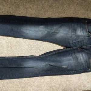 Men's dark denim jeans
